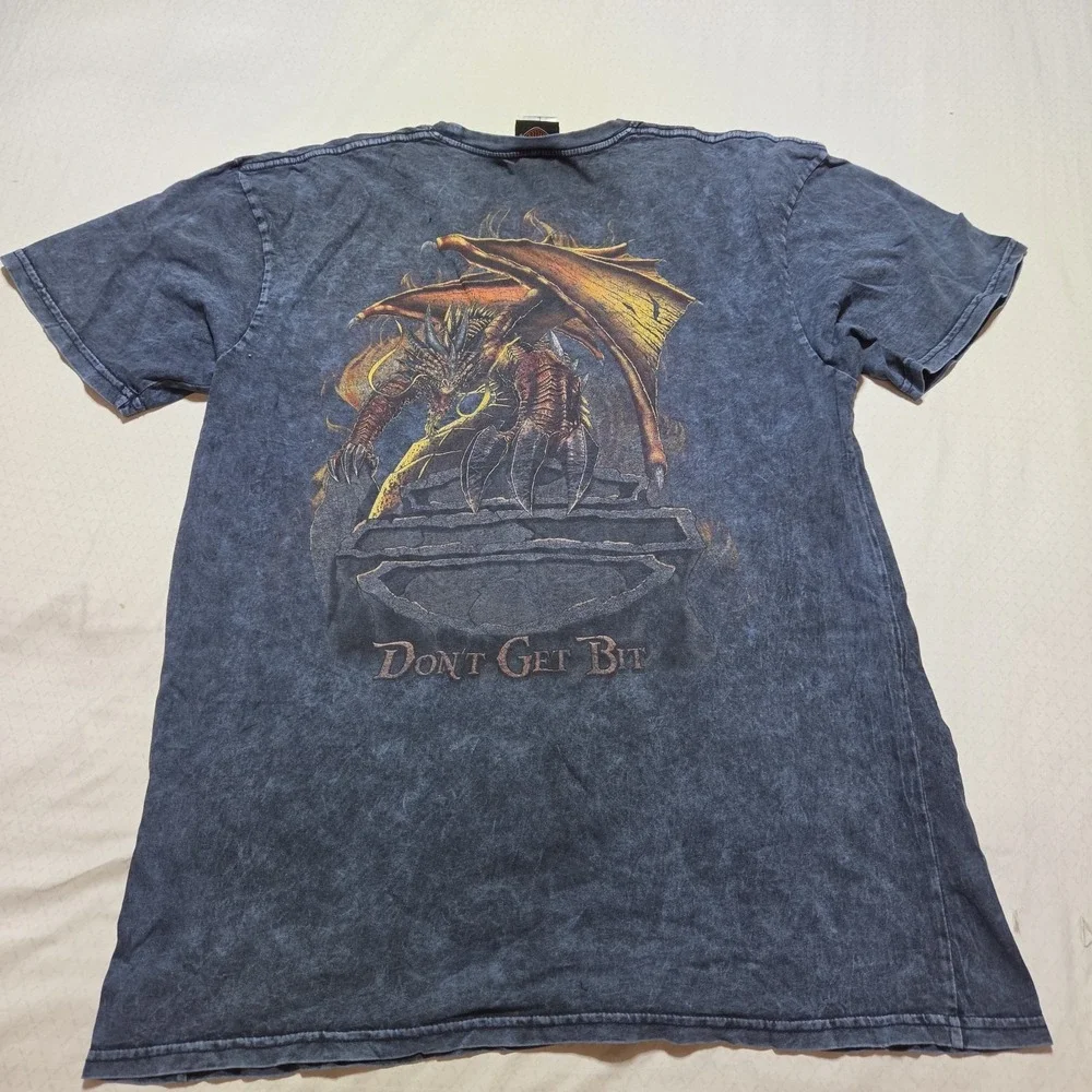 Harley-Davidson Dragon T-Shirt Tallassee TN Smoky Mountain Biker Tee Size Large